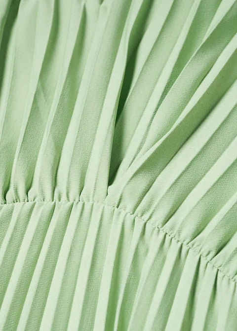 Pleated long dress