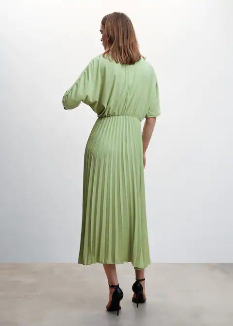 Pleated long dress