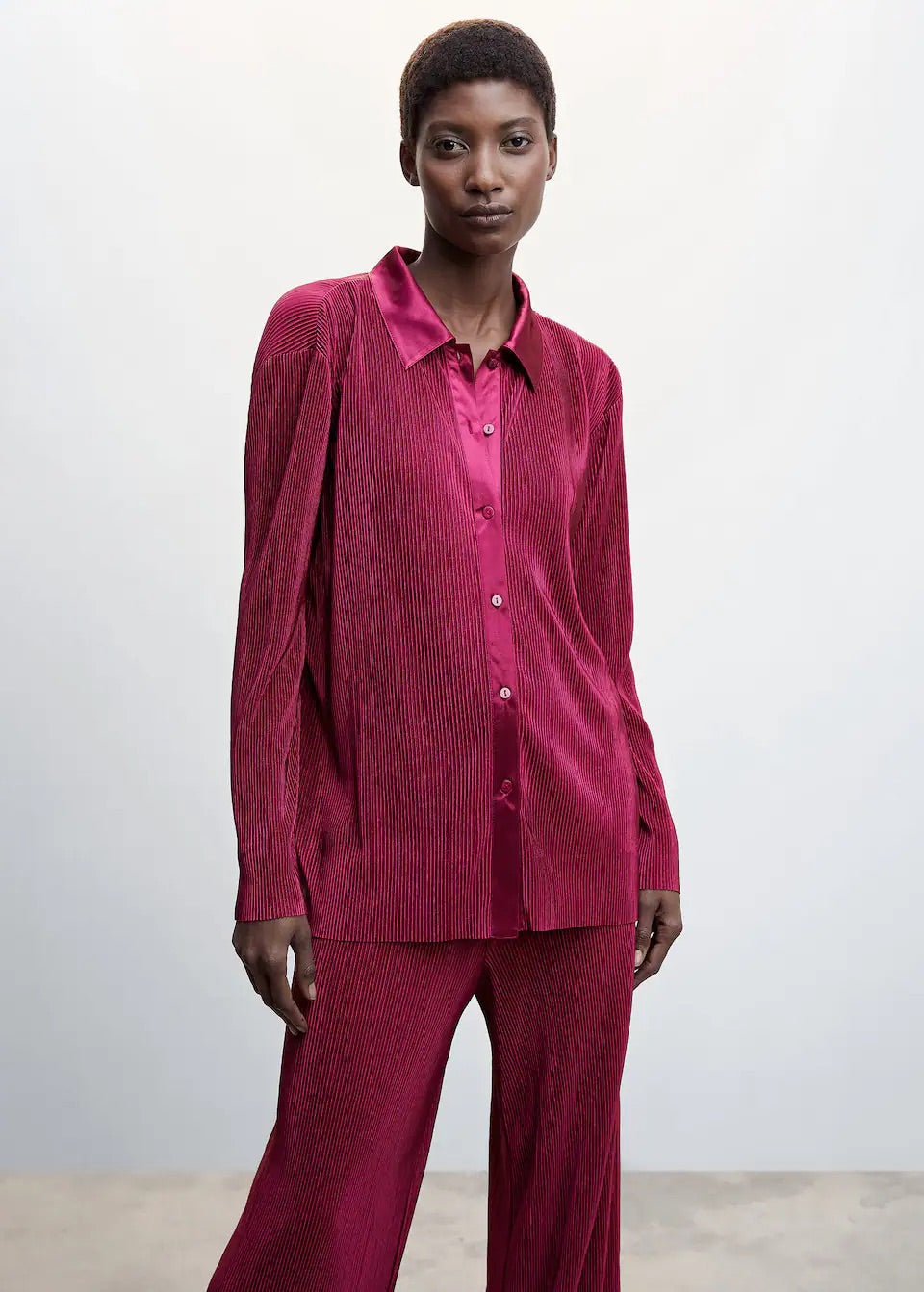 Pleated shirt