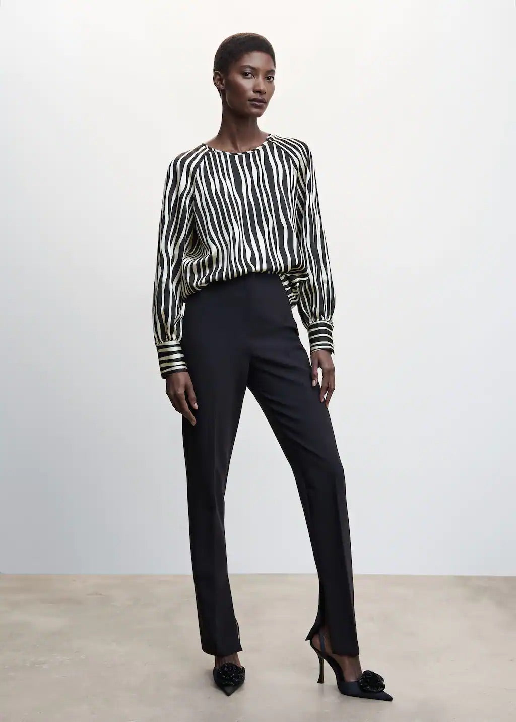 Animal print blouse