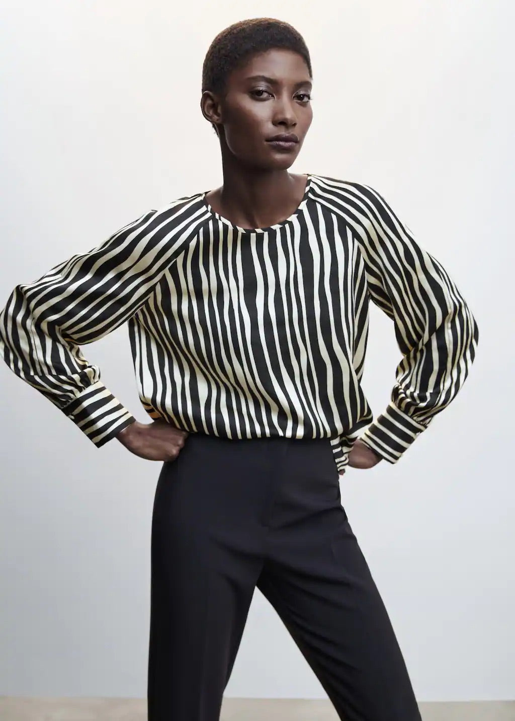 Animal print blouse