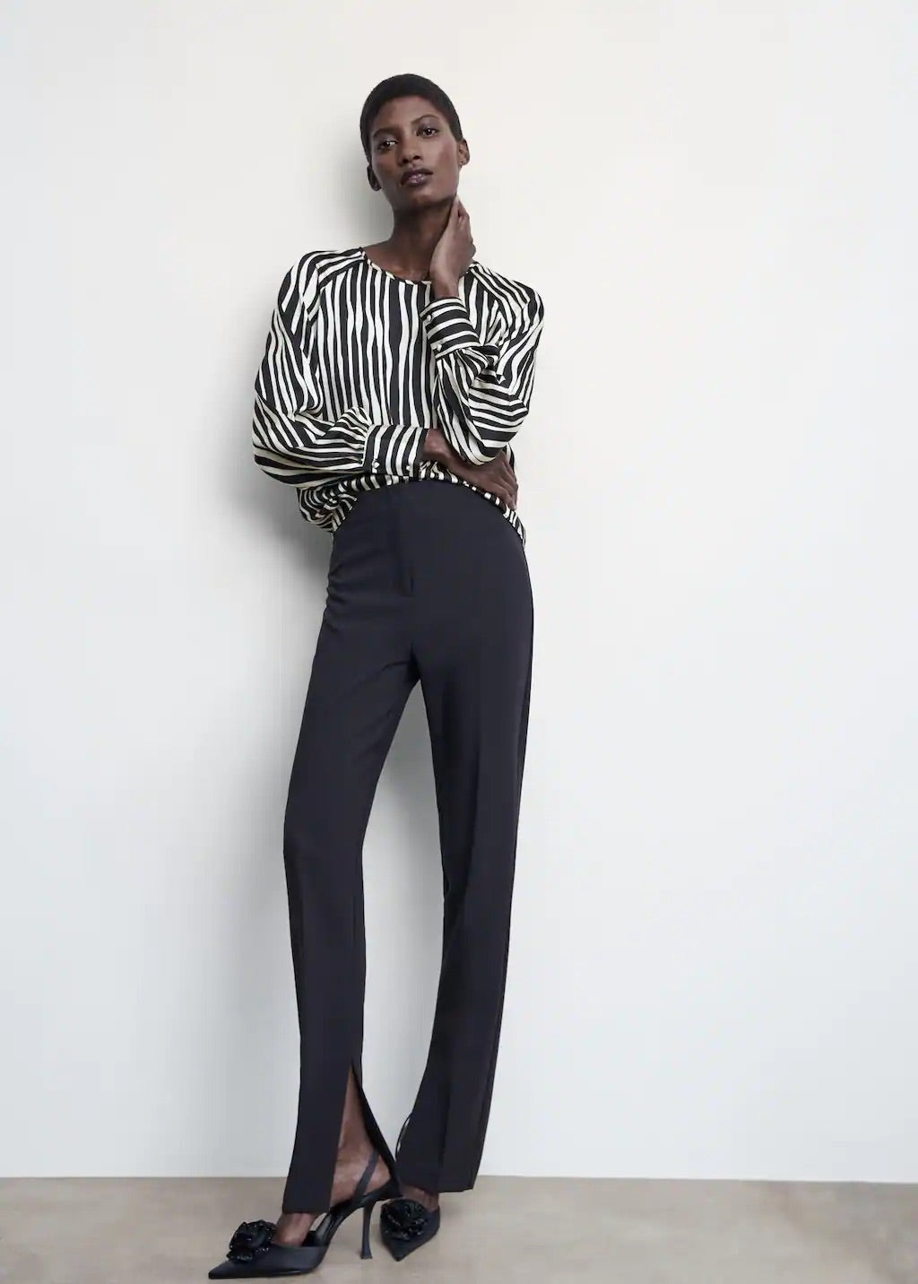 Animal print blouse