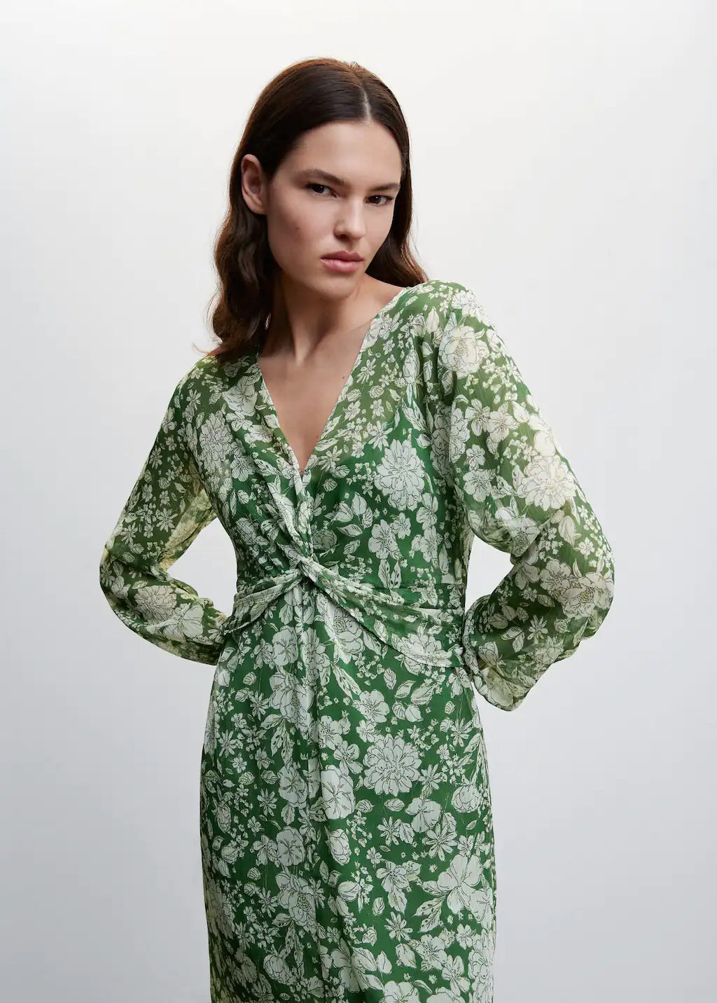 Midi printed dress