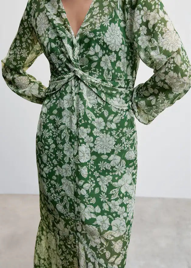 Midi printed dress