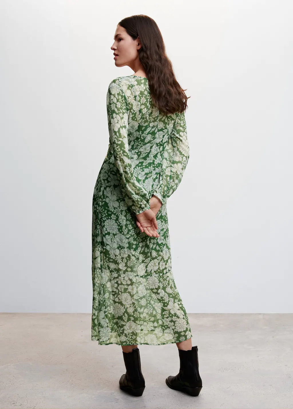 Midi printed dress