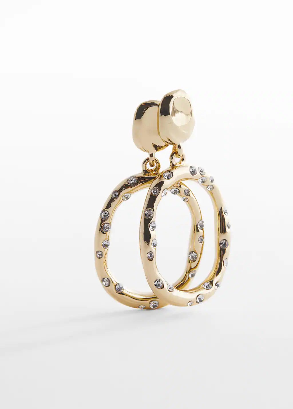 Crystal pendant earrings
