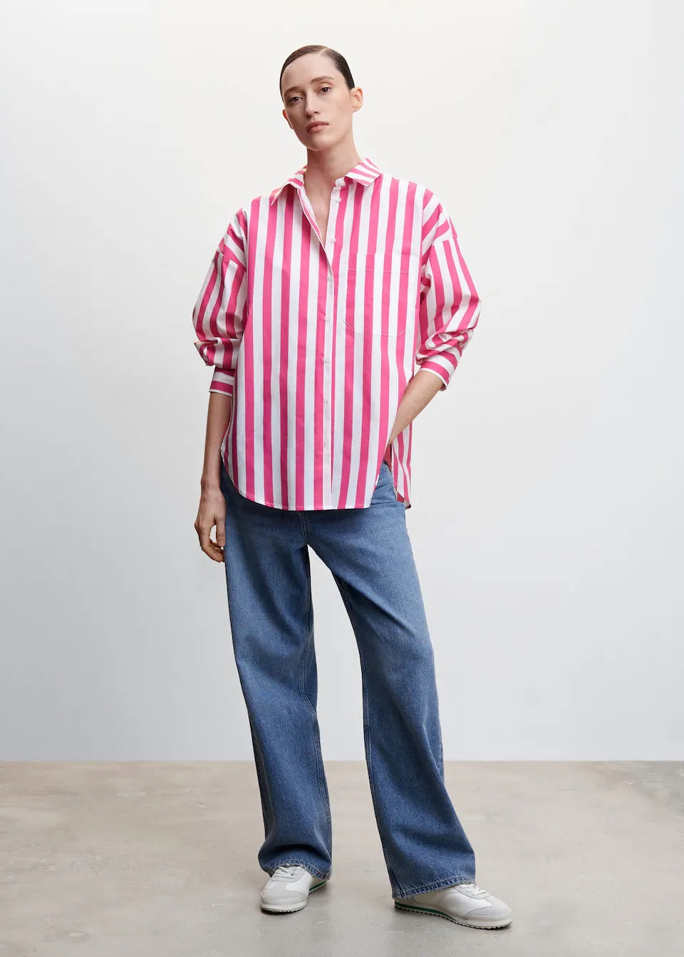 Oversize striped shirt