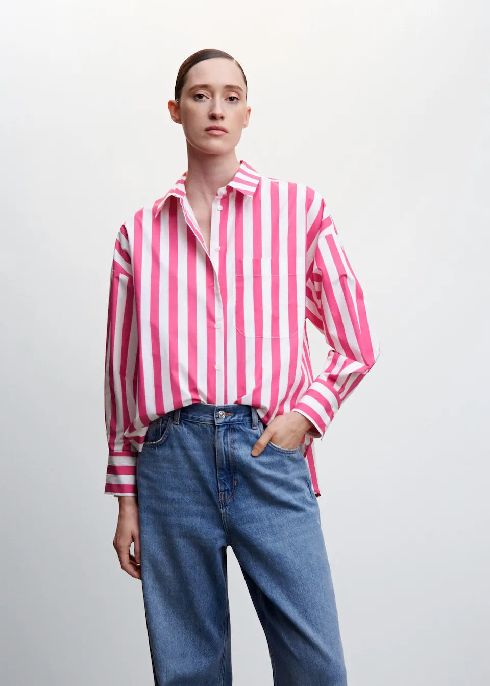 Oversize striped shirt