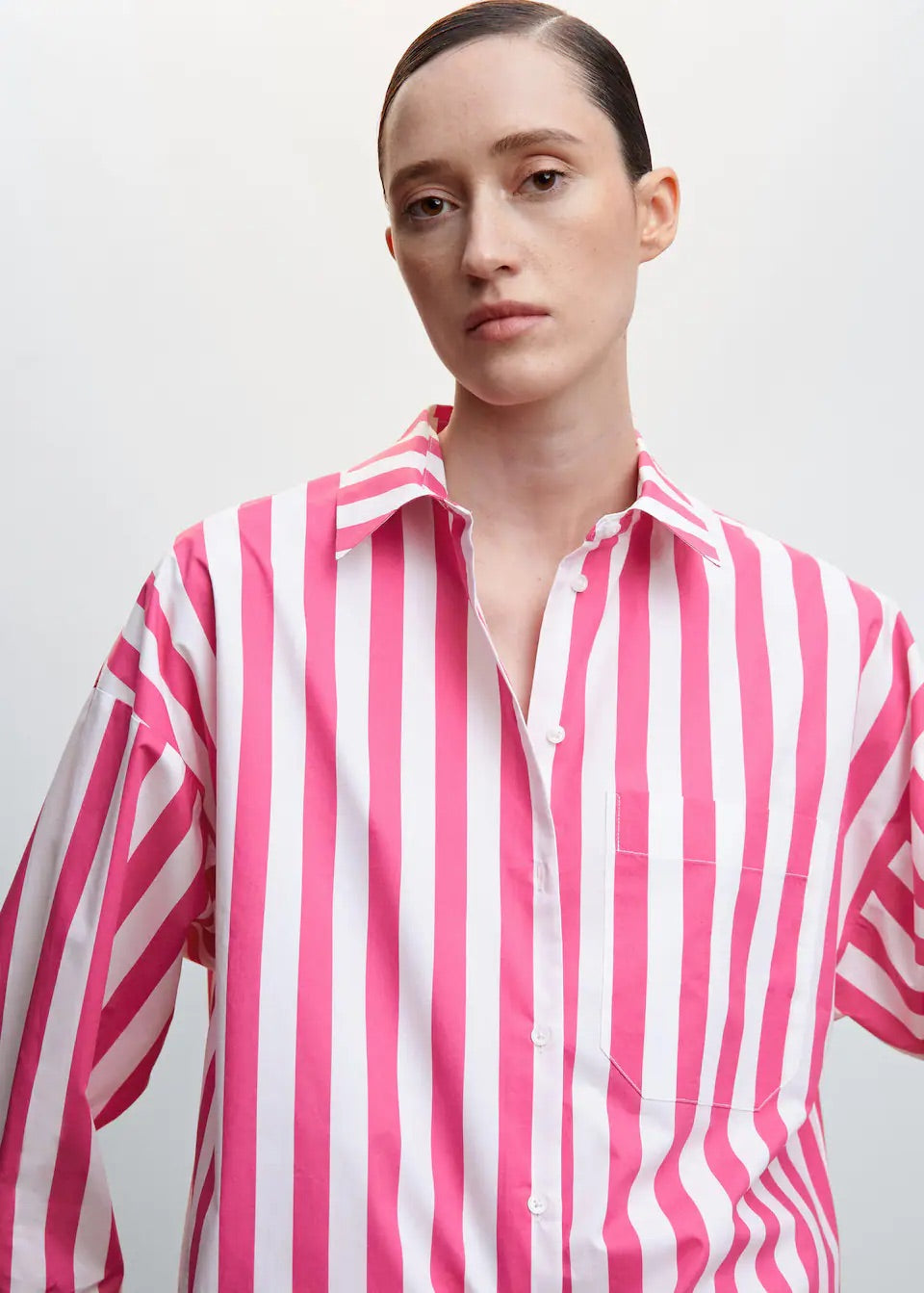 Oversize striped shirt