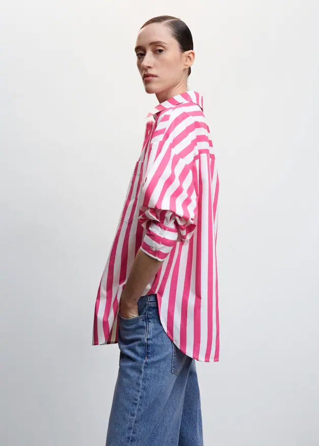 Oversize striped shirt