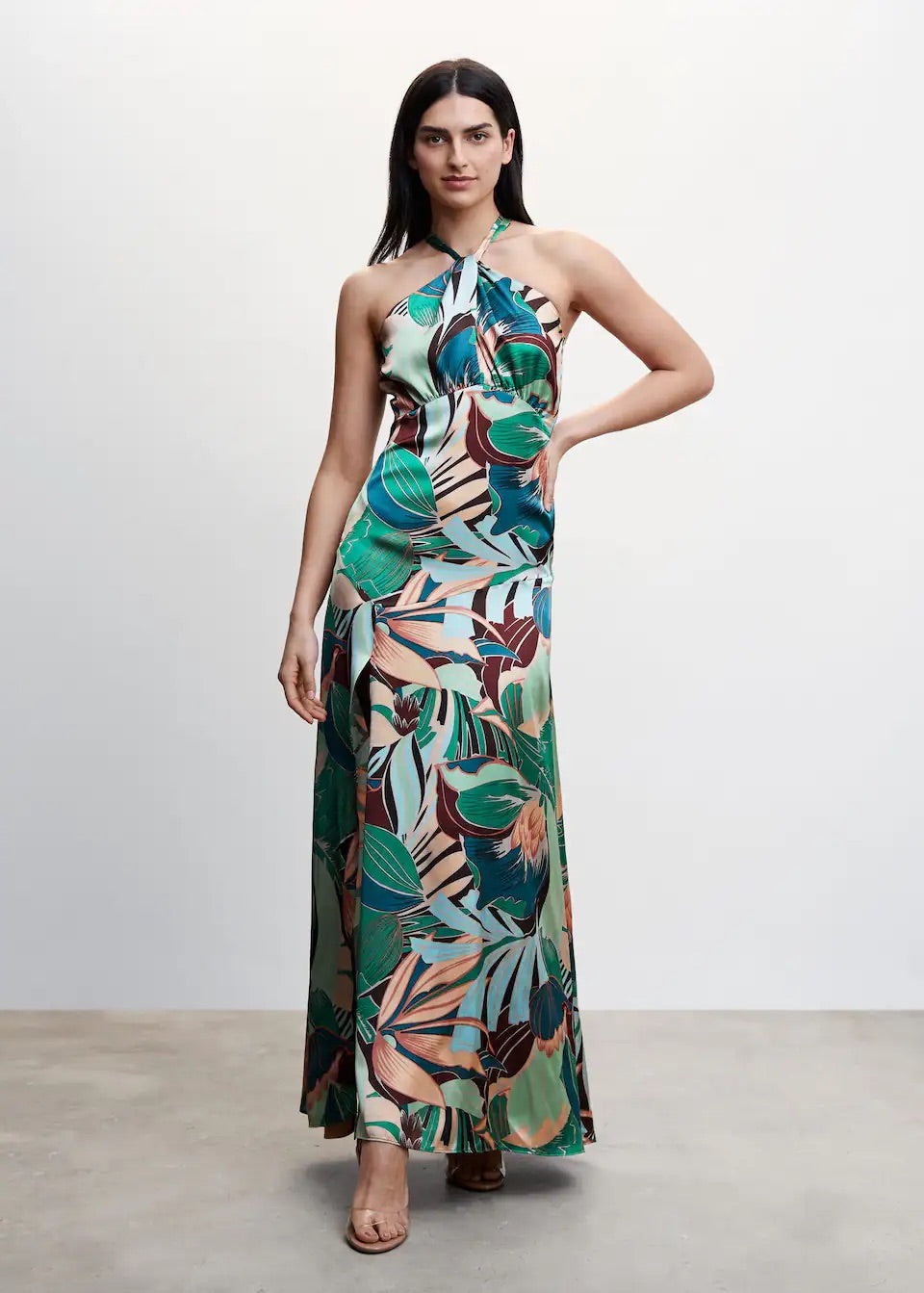Open tropical dress