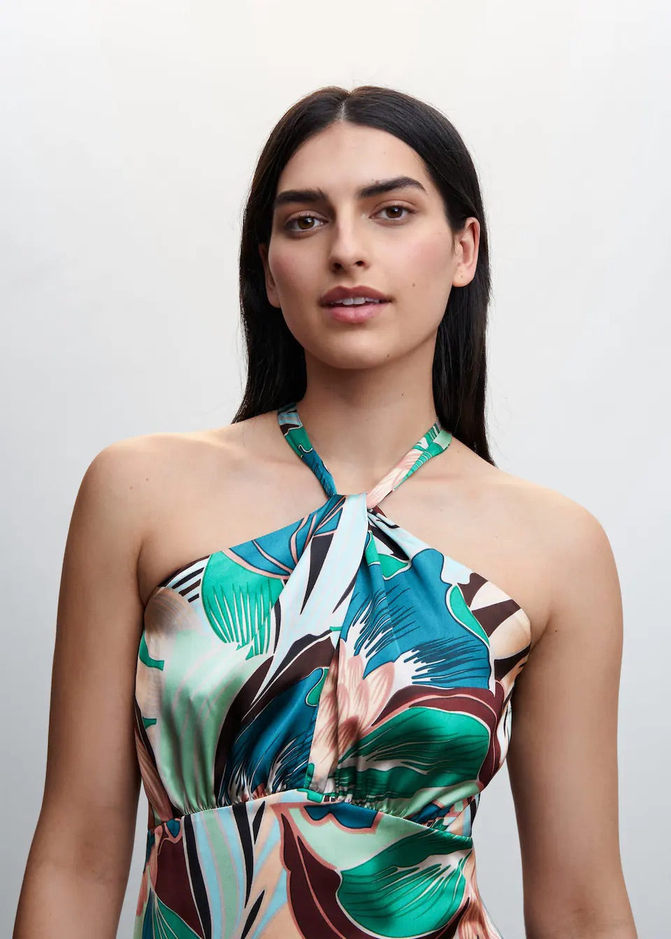 Open tropical dress