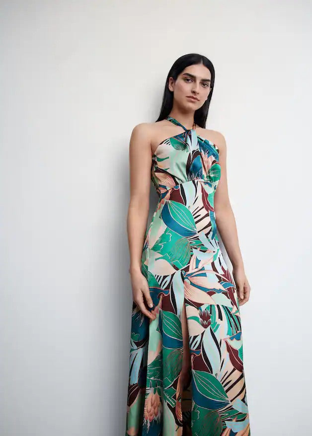 Open tropical dress