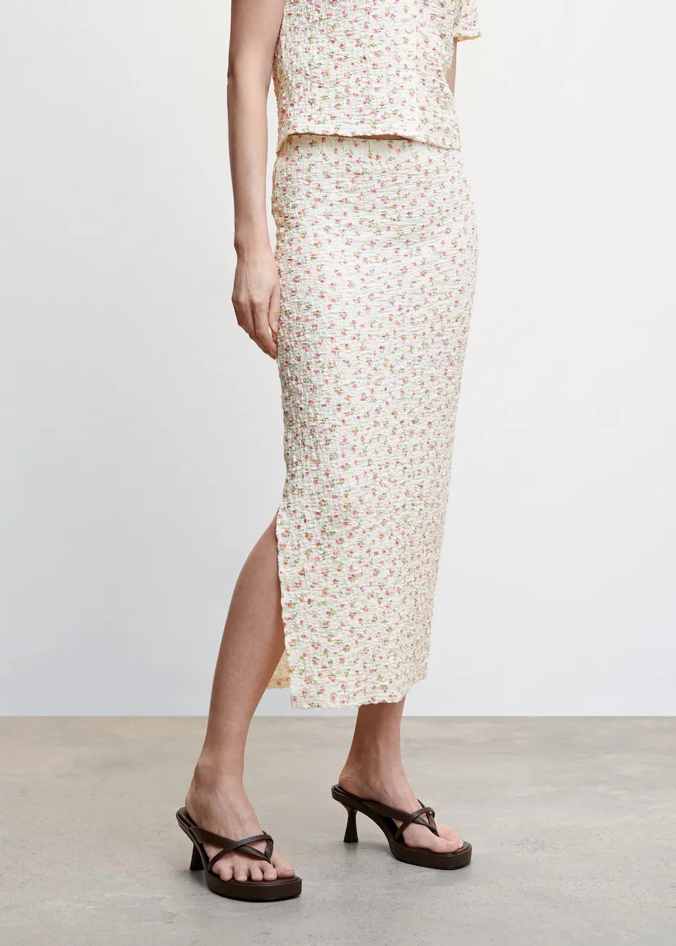 Open textured skirt