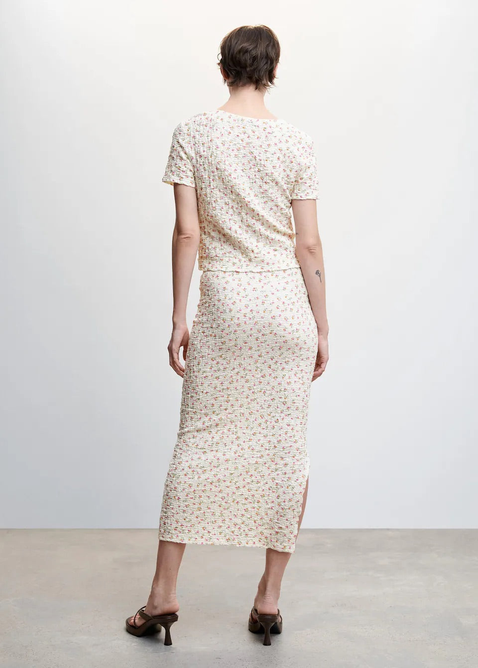 Open textured skirt