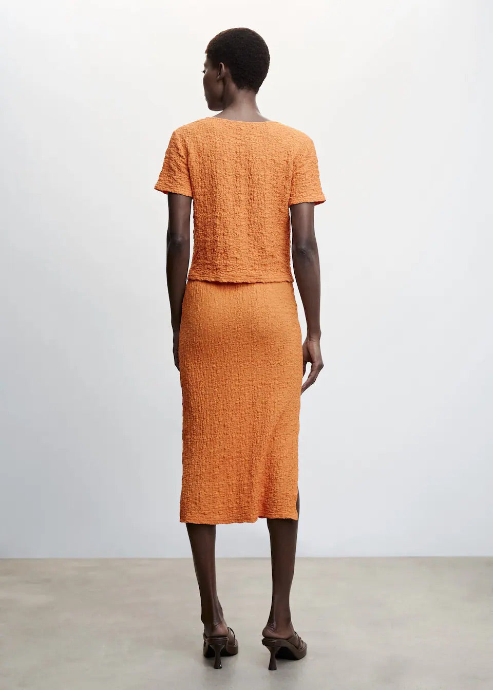 Open textured skirt