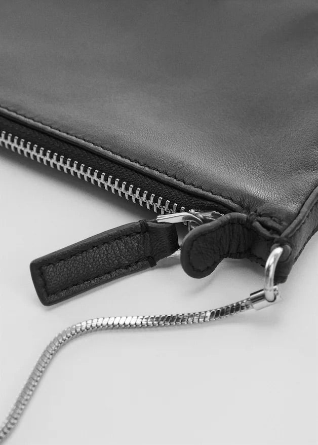 Chain leather bag