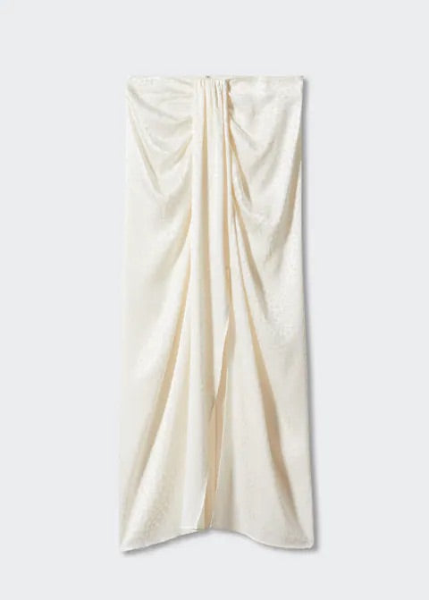 Knot jacquard skirt