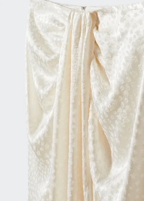 Knot jacquard skirt