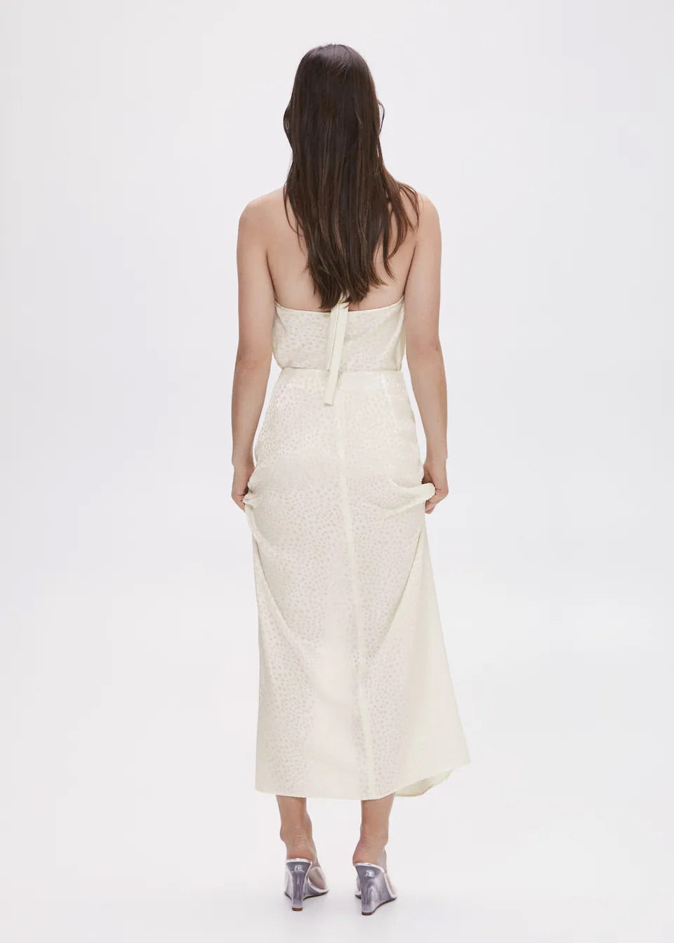 Knot jacquard skirt