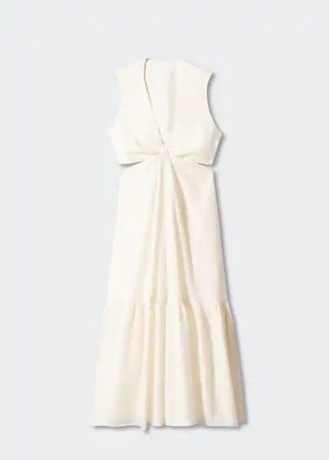 Knot dress with openings