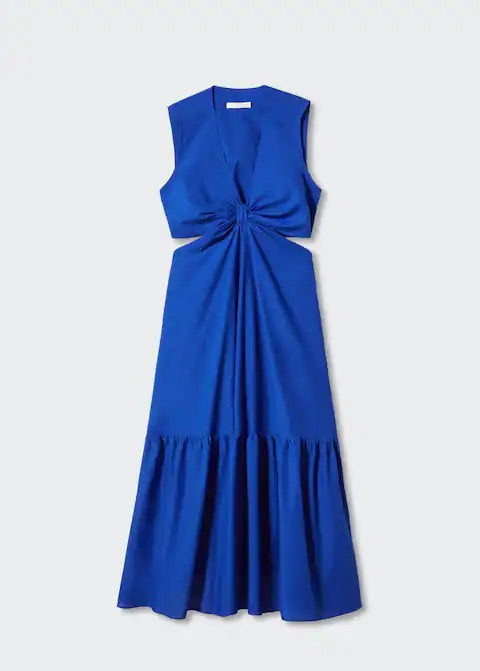 Knot dress with openings
