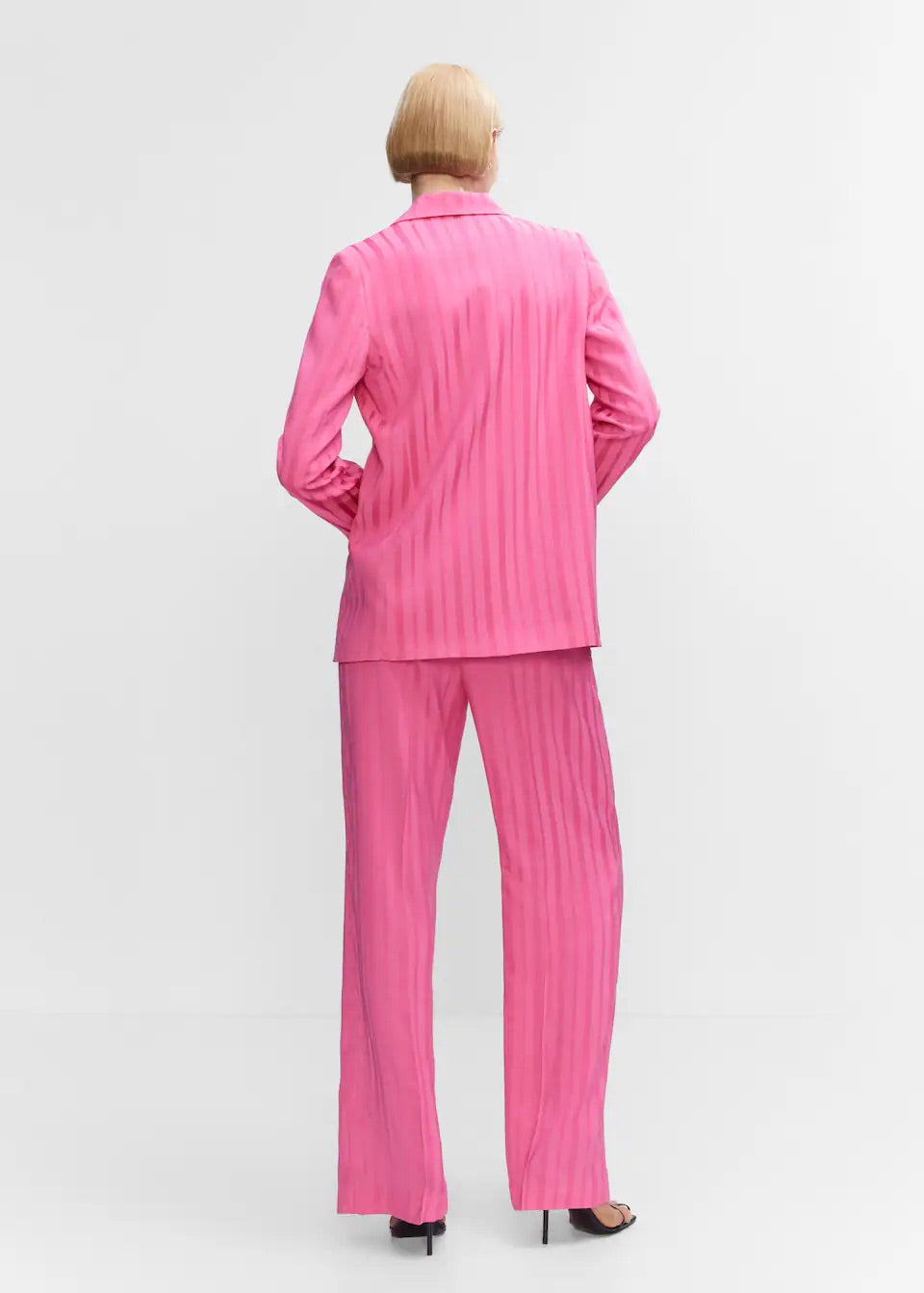 Trousers with satin stripe detail