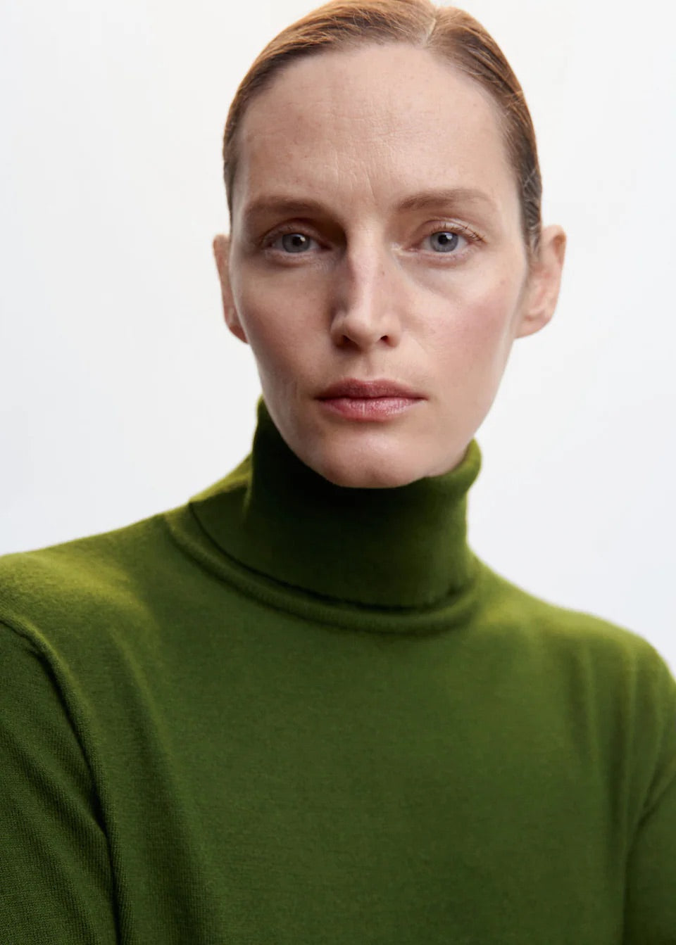 Knitted turtleneck dress