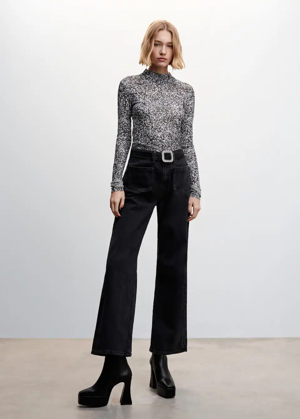 Printed long sleeve t-shirt