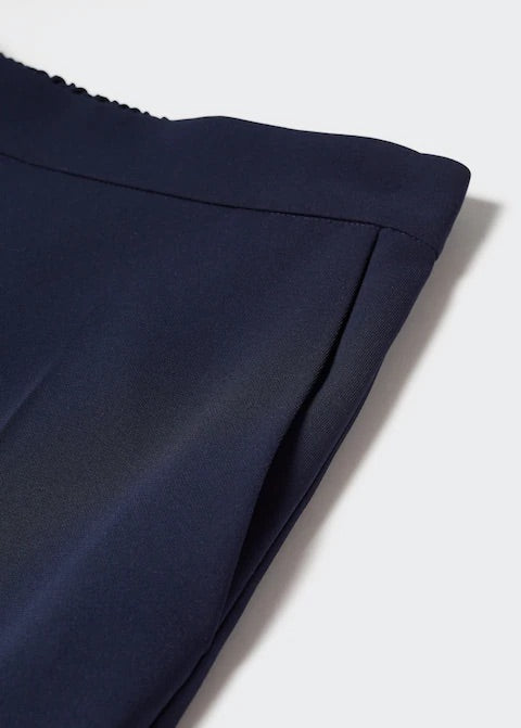 Elastic waist suit trousers