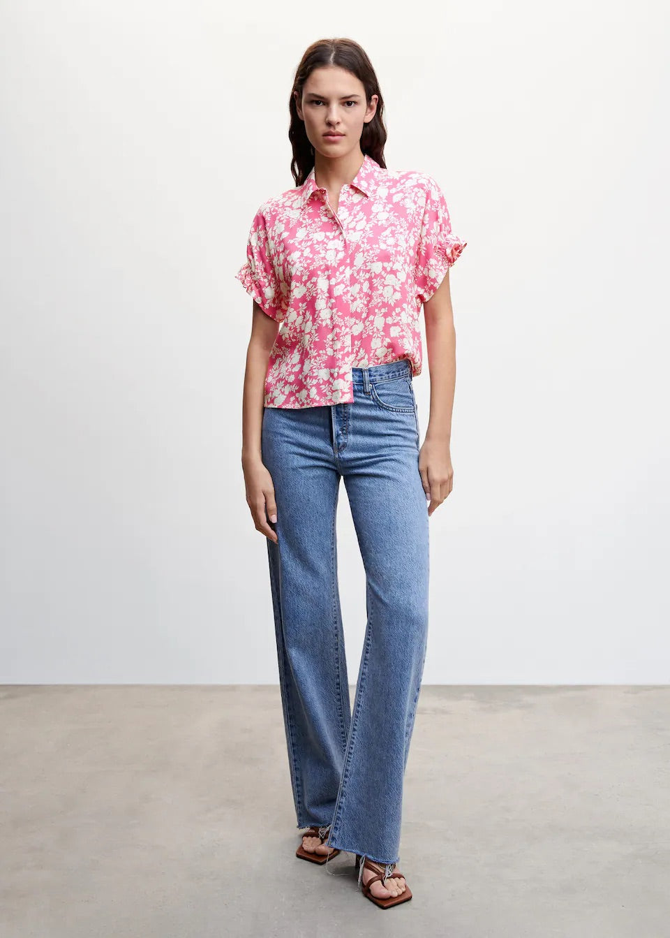 Flowers printed shirt