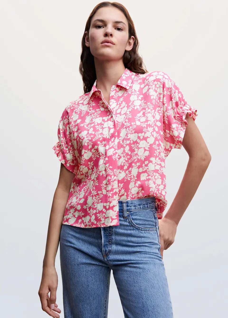 Flowers printed shirt