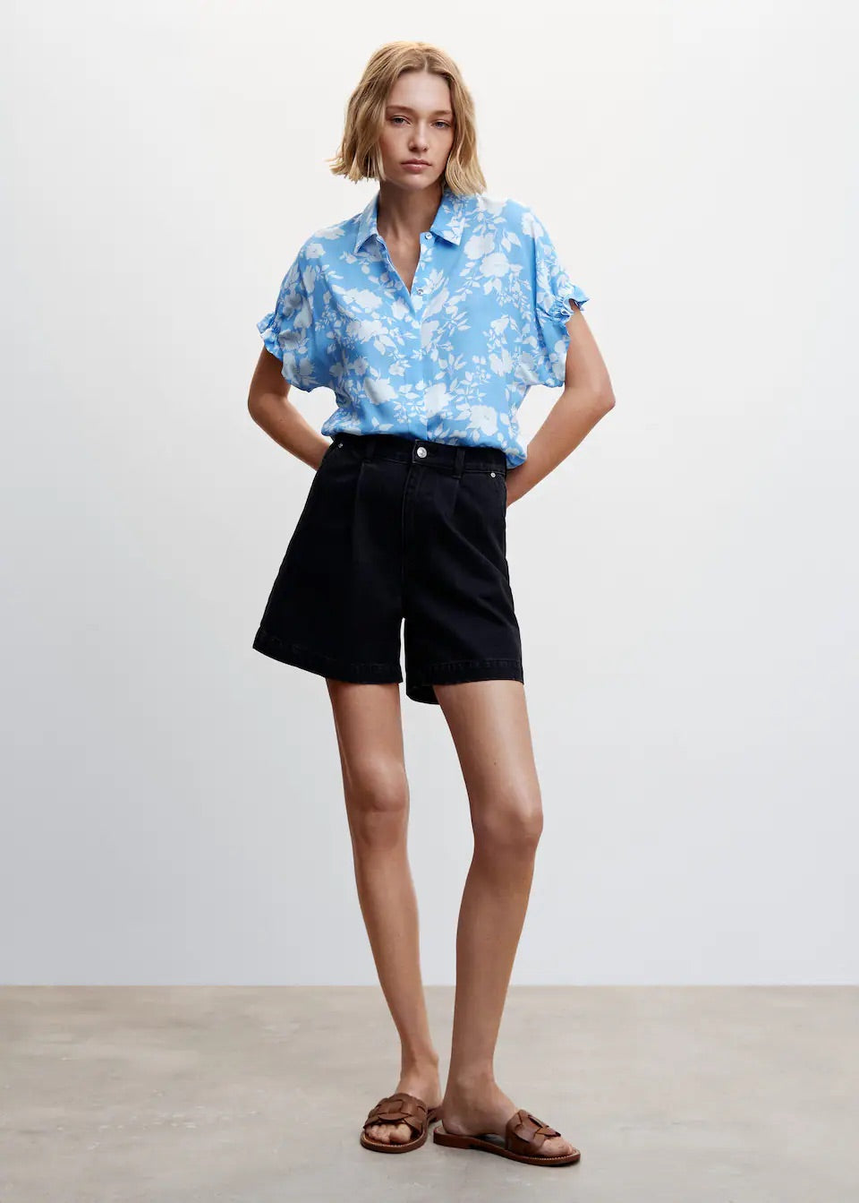 Flowers printed shirt