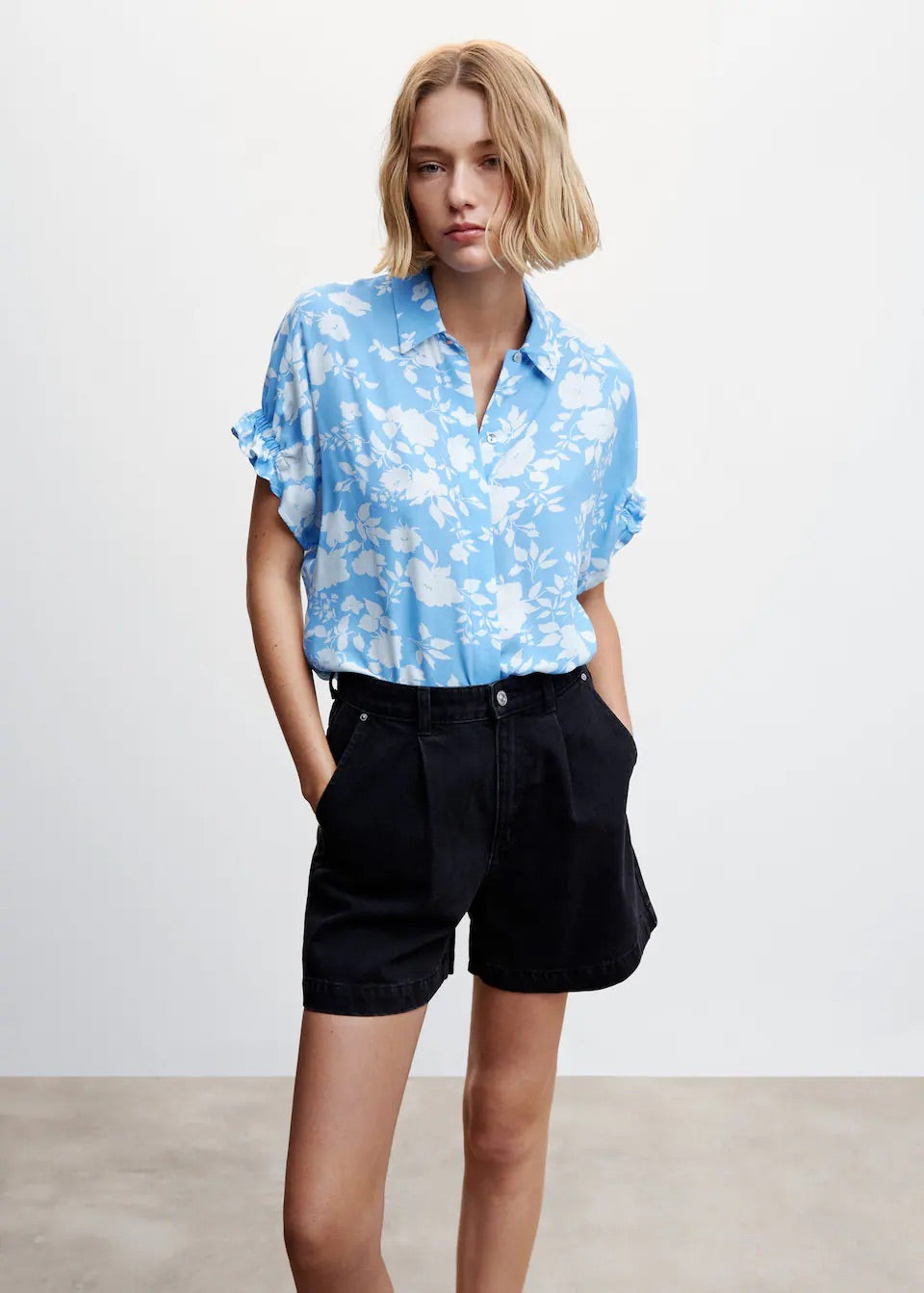 Flowers printed shirt