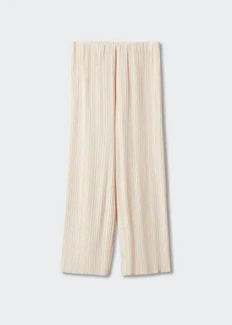 Pleated wideleg trousers