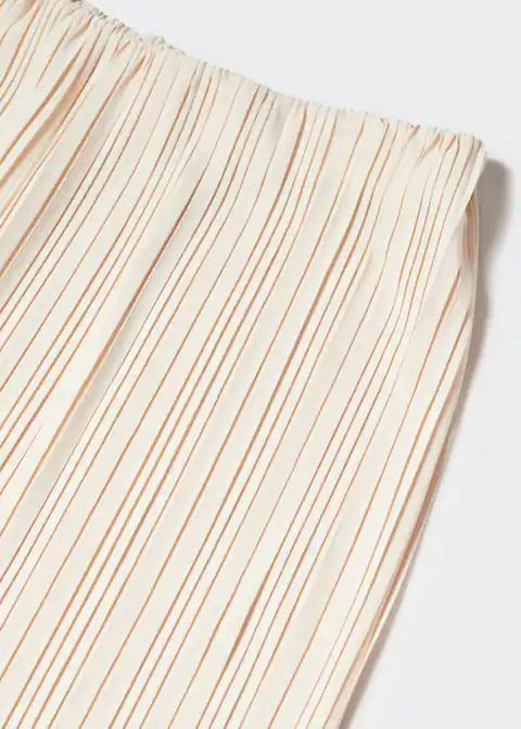 Pleated wideleg trousers