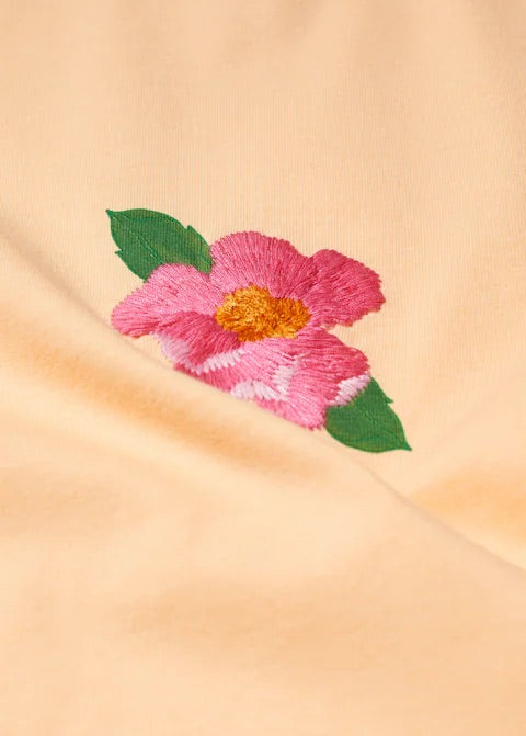 Embroidered cotton T-shirt