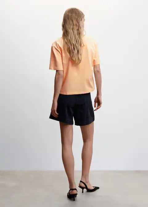 Embroidered cotton T-shirt