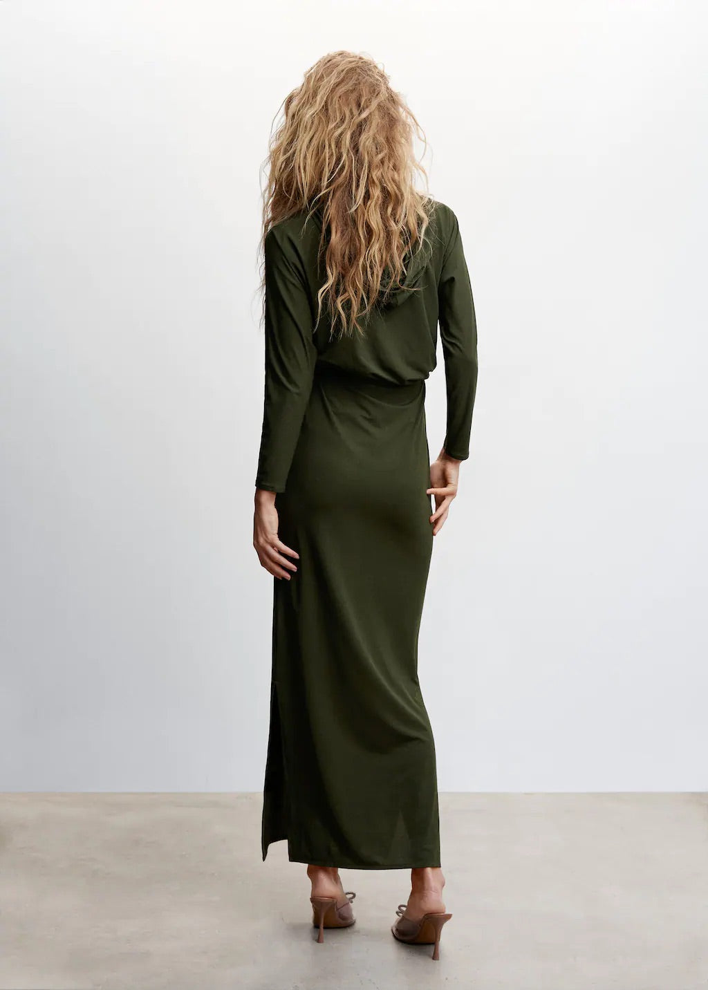 Hooded long dress