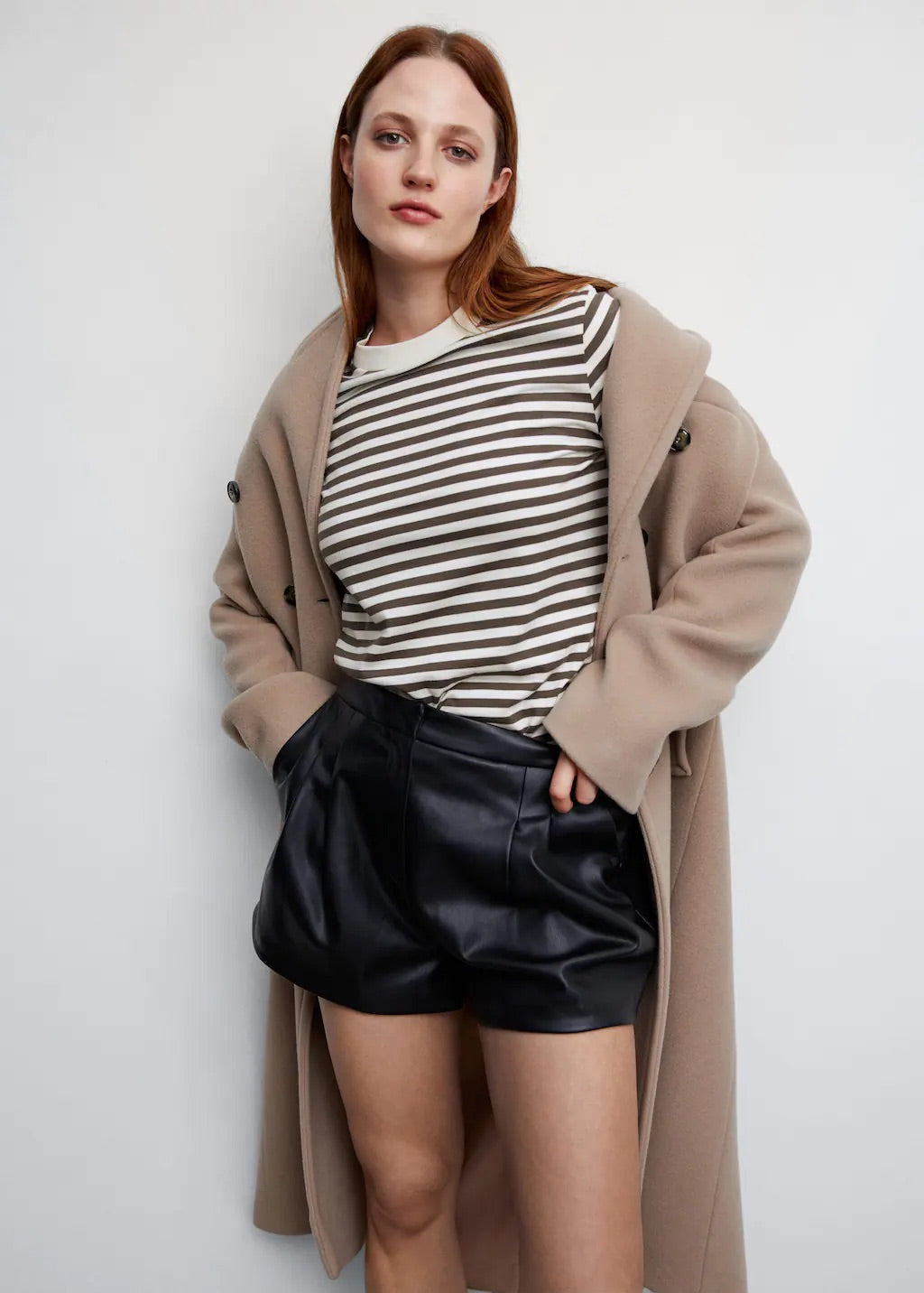 Striped 100% cotton t-shirt
