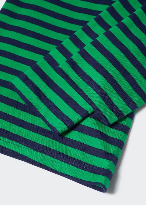 Striped 100% cotton t-shirt