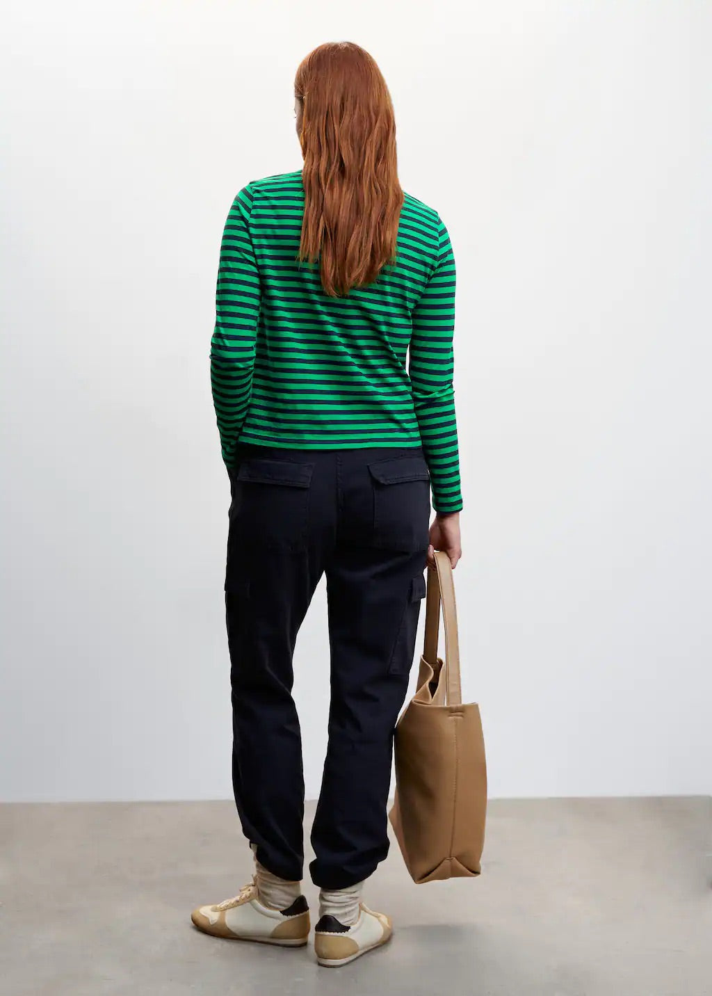 Striped 100% cotton t-shirt