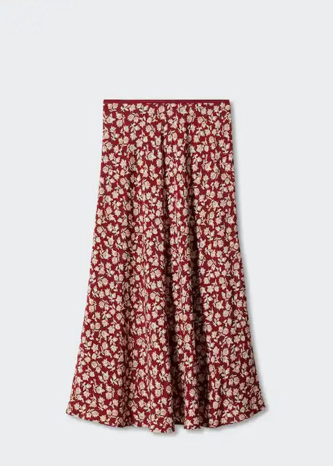 Flowers midi skirt