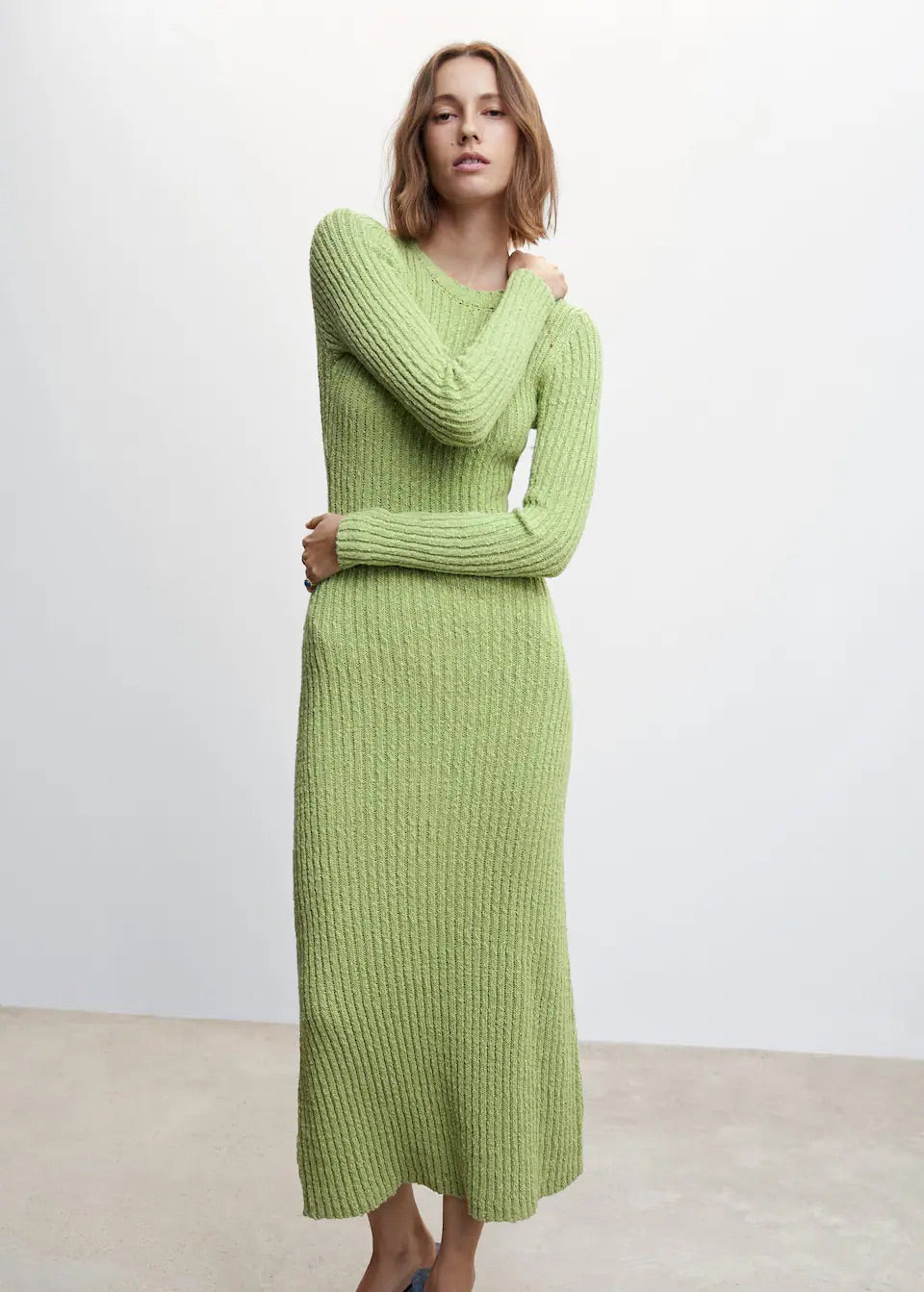 Ribbed long dress