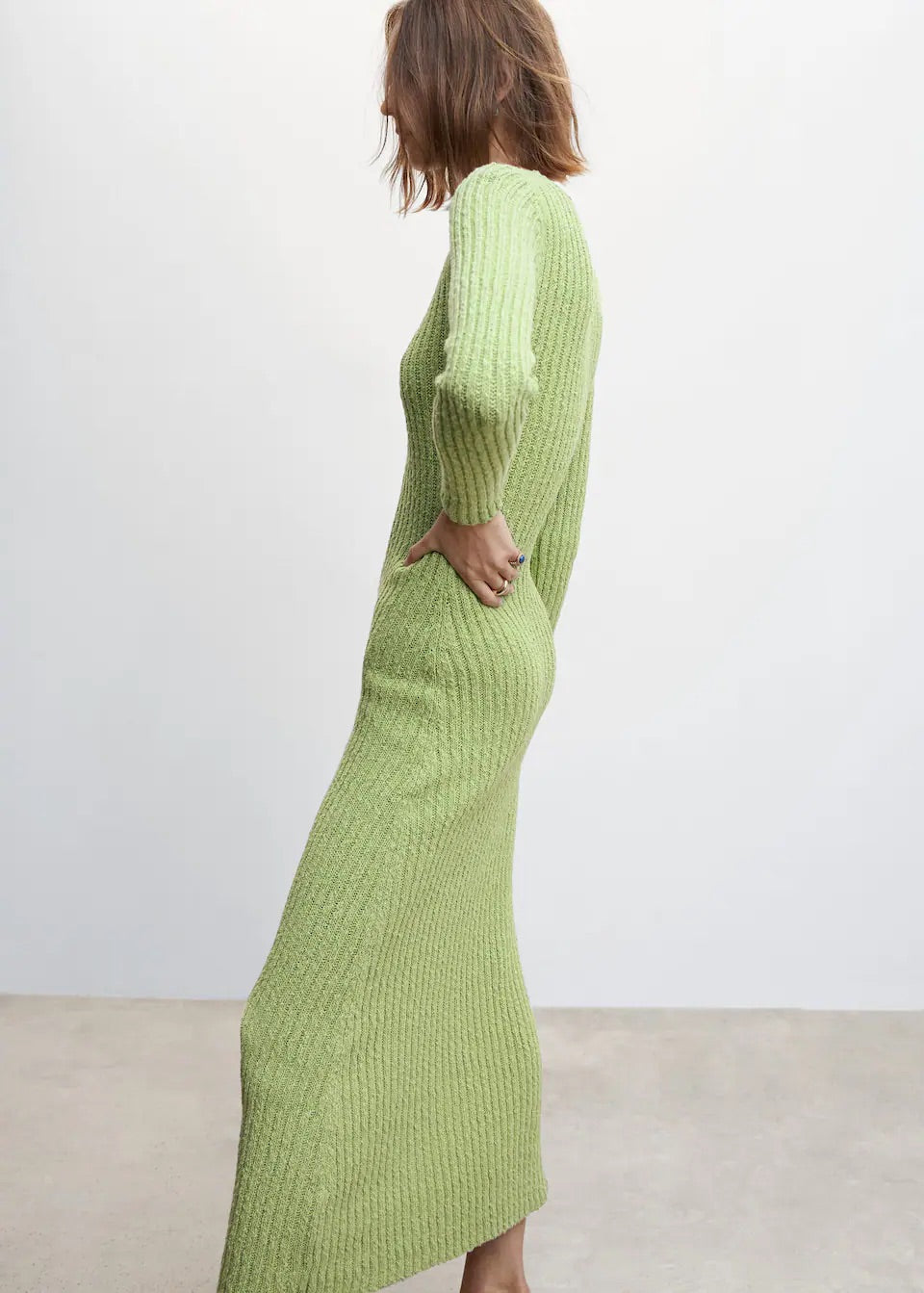Ribbed long dress