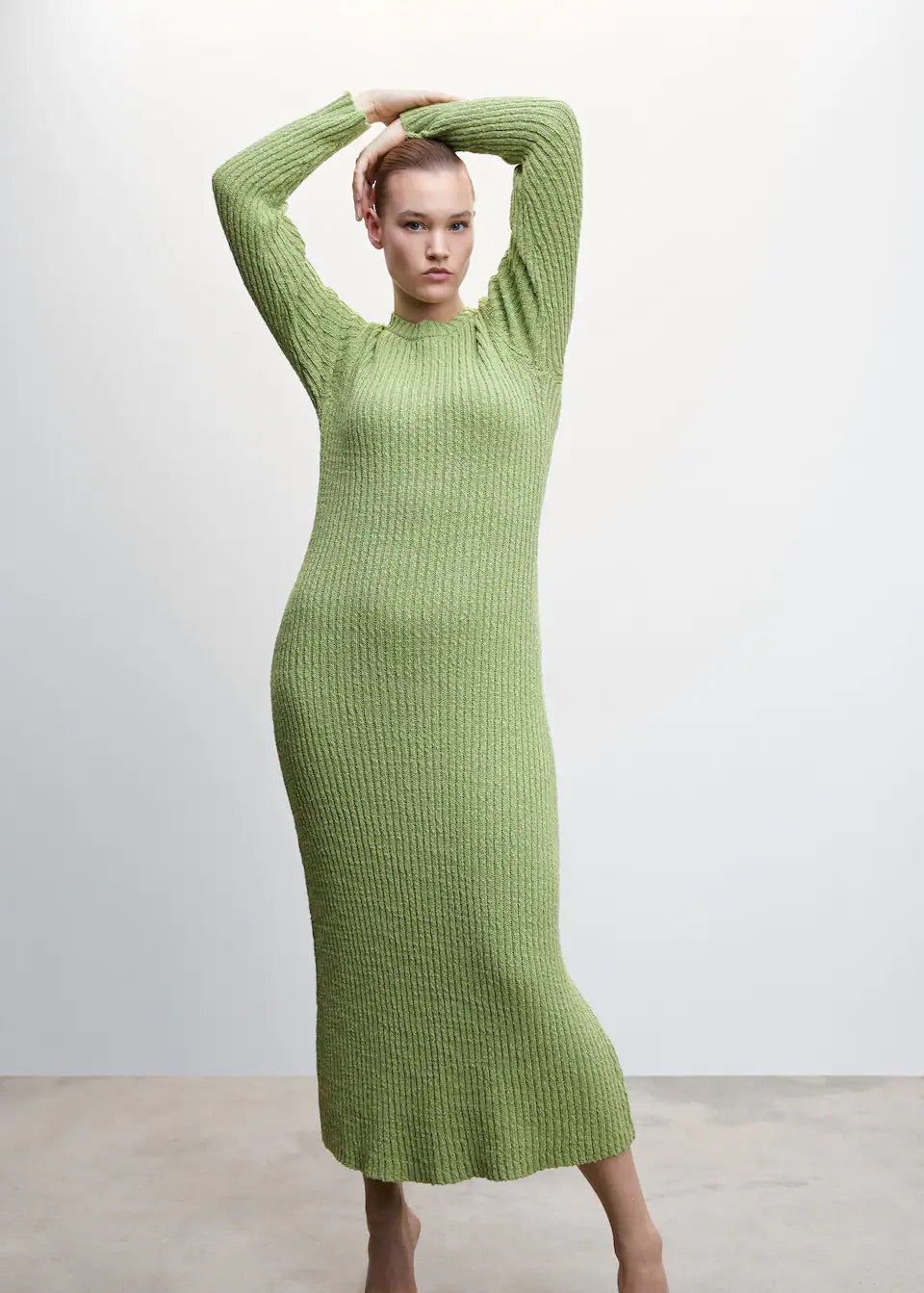 Ribbed long dress