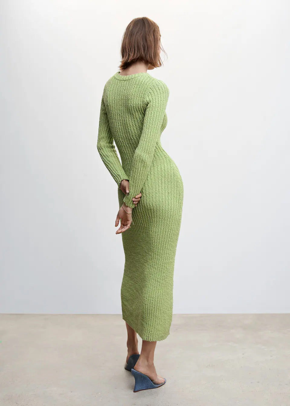 Ribbed long dress