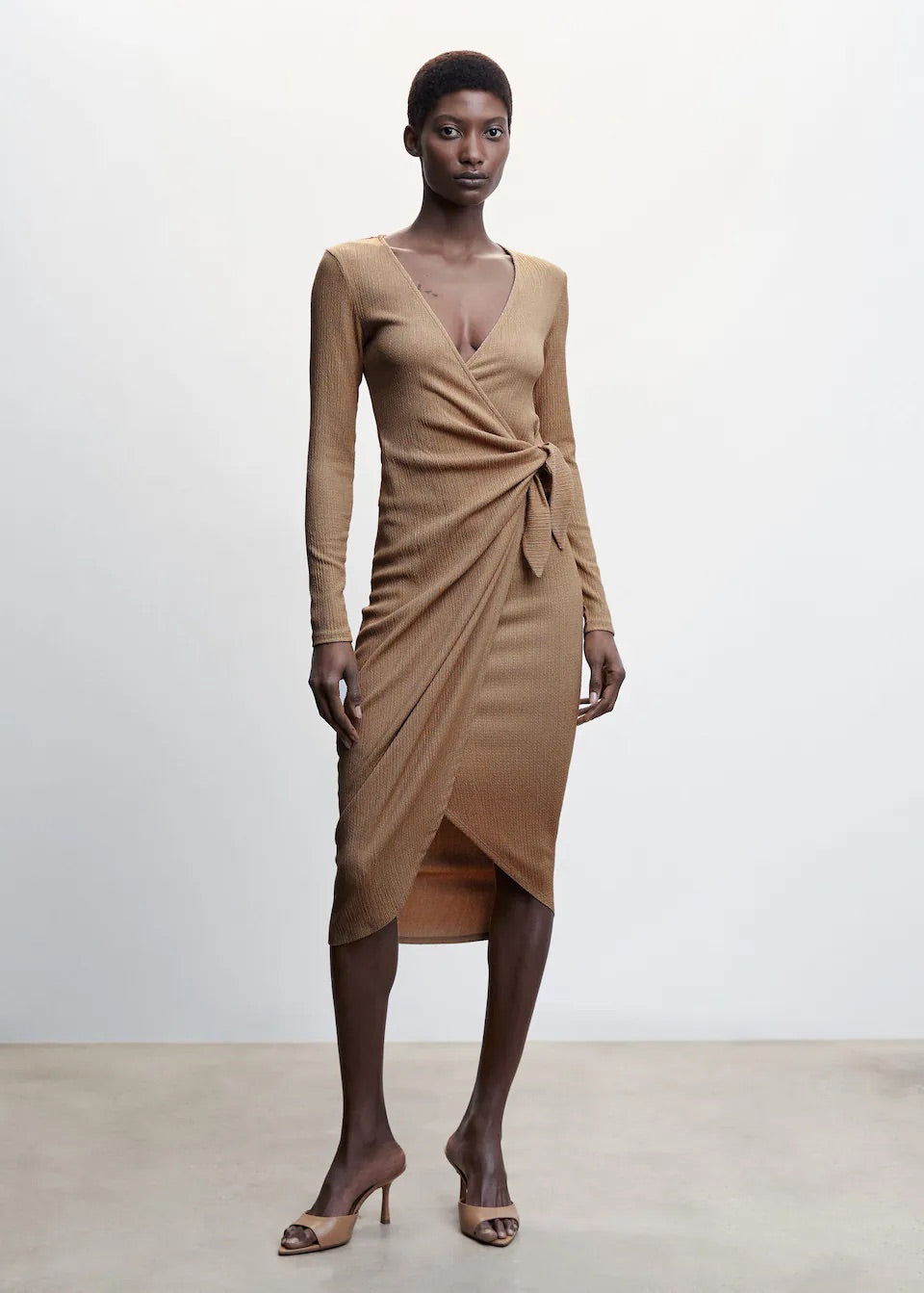 Bow wrap dress