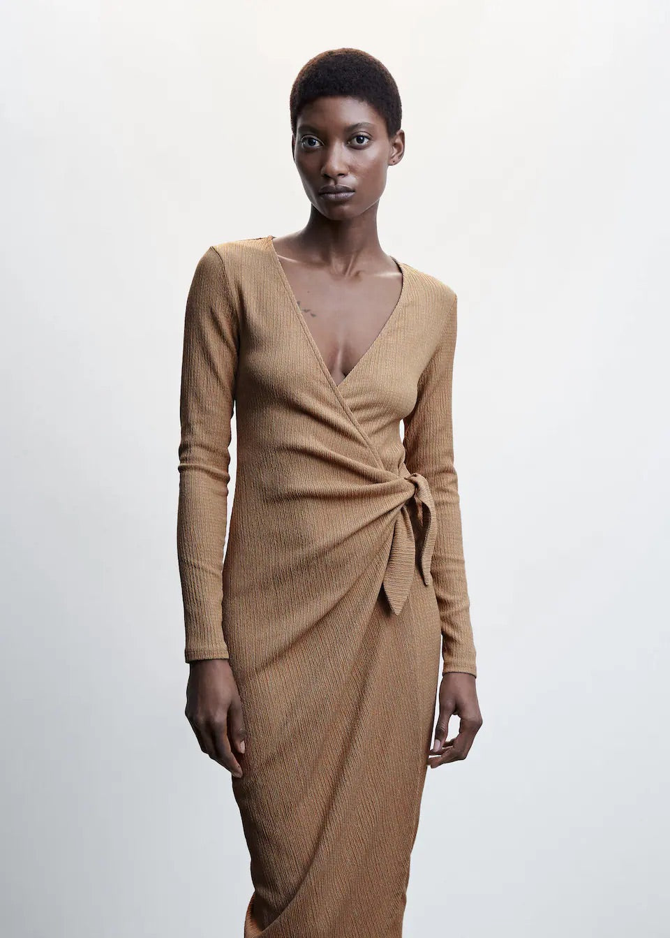 Bow wrap dress