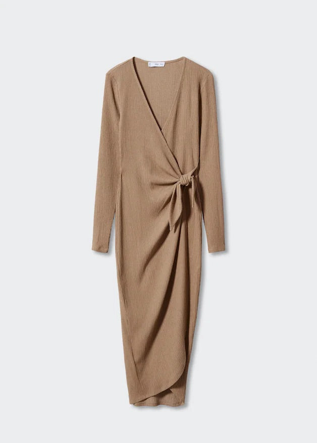 Bow wrap dress